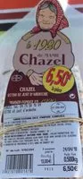 Sucre et nutriments contenus dans Chazel