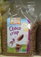 Cantidad de azúcar en Choco crisp chocolat