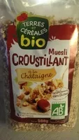 入っている砂糖の量 Muesli croustillant châtaigne