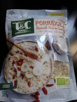 Suhkru kogus sees porridge banane nous de coco goji