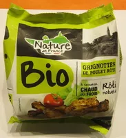 चीनी की मात्रा Grignottes de poulet rôti nature