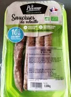 İçindeki şeker miktarı Saucisses de volaille