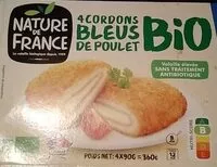 चीनी की मात्रा Cordons bleus de poulet bio