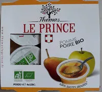 Количество сахара в Purée de pomme poire Bio Thomas Le Prince