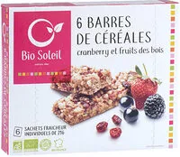 Sokerin määrä sisällä Barre de Céréales cranberry et fruits des bois