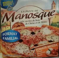 Sucre et nutriments contenus dans Pizza de manosque