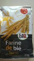 Quantité de sucre dans Farine de blé type 65