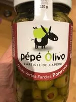 Quantité de sucre dans Olives vertes farcies