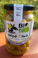 Quantité de sucre dans Olives vertes - Bio