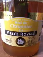 Jumlah gula yang masuk Miel de citronnier Gelée royale