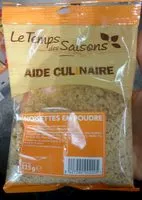 Cantidad de azúcar en Noisettes en Poudre