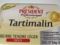 Sucre et nutriments contenus dans President professionnelpresident