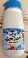 Quantité de sucre dans Matin leger 1/2ecr 25cl