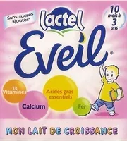 Suhkru kogus sees Eveil, Mon Lait de Croissance