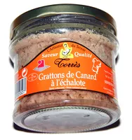चीनी की मात्रा Grattons de Canard à l'Echalote