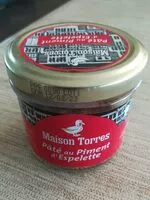 चीनी की मात्रा Pâté au Piment d'Espelette