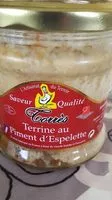 चीनी की मात्रा Pâté au Piment d'Espelette