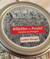चीनी की मात्रा Rillettes au poulet