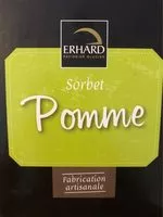 Suhkru kogus sees Sorbet Pomme