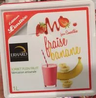 Jumlah gula yang masuk Sorbet fraise banane façon smoothie