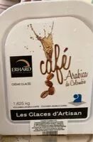 Amount of sugar in Glace café arabica de Colombie
