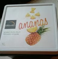 चीनी की मात्रा Sorbet plein fruit ananas