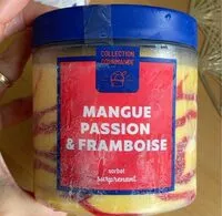 Jumlah gula yang masuk Mangue passion & framboise