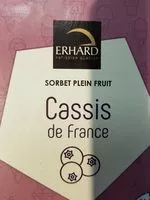 Amount of sugar in Sorbet plein fruit Cassis