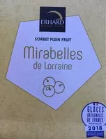 Количество сахара в Sorbet plein fruit mirabelles