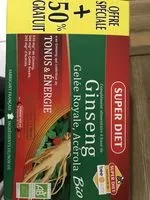 Suhkru kogus sees Ginseng Gelée Royale Acérola bio