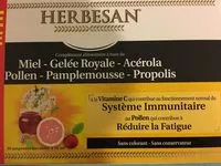 Sucre et nutriments contenus dans Herbesan