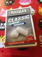 Sokerin määrä sisällä Ricqlès Classic Chewing-Gum Sans Sucres Goût Menthe Fraicheur