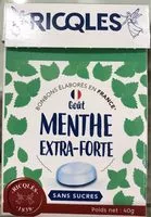 Sokerin määrä sisällä Menthe extra-forte