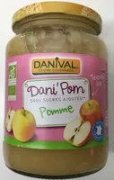 含糖量 Dani'Pom sans sucre ajouté Pomme