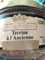 Suhkru kogus sees Terrine À L'ancienne