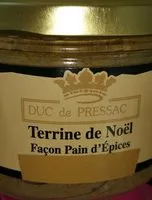 Suhkru kogus sees Terrine de Noël façon pain d'épices