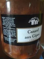 Cantidad de azúcar en Canard aux cèpes