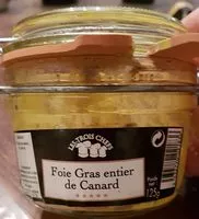 Cantidad de azúcar en Foie gras entier de canard