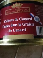Suhkru kogus sees Cuisses de canard