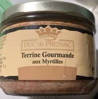 Suhkru kogus sees Terrine gourmande aux myrtilles