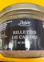 Cantidad de azúcar en Rillettes de canard