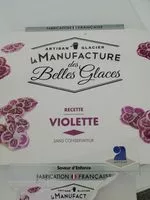 Quantité de sucre dans Glace parfum violette