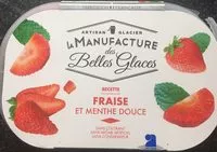 चीनी की मात्रा Sorbet plein fruit à la fraise et à la menthe douce