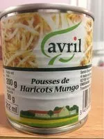 İçindeki şeker miktarı Pousses de Haricot Mungo