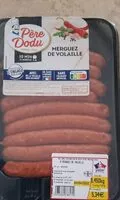 Cantidad de azúcar en Merguez de volaille
