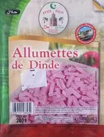 Suhkru kogus sees Allumettes de Dinde