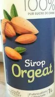 入っている砂糖の量 Sirop d'orgeat