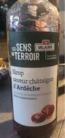 入っている砂糖の量 Sirop saveur chataigne