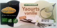 入っている砂糖の量 Yaourts vanille
