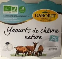 入っている砂糖の量 Yaourts de chèvre nature